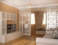 Дизайн затишної кімнати: дві зони спальні, фото